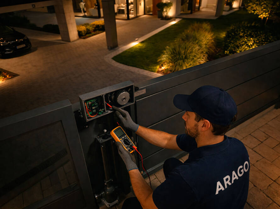 arreglo puertas automáticas noche